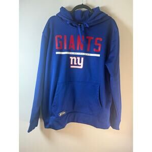 NFL New York Giants Hoodie Pullover Front Pocket Combine Training size L